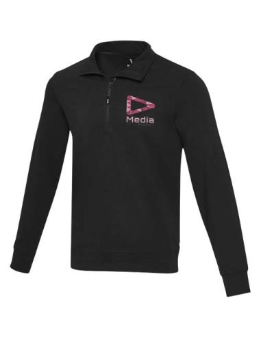 Sudadera unisex de material reciclado con cremallera 1/4 Aware™ N10964573