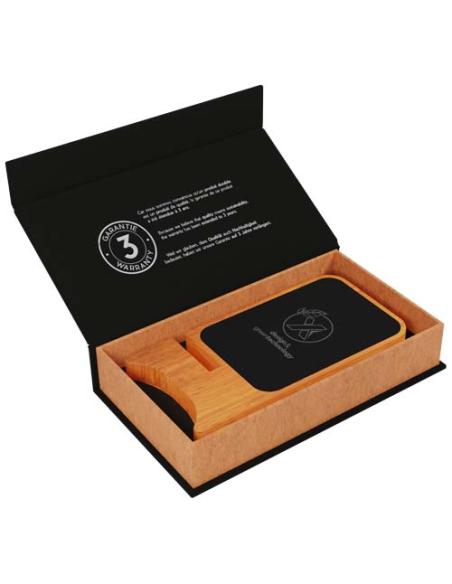 Cargador inalámbrico de madera de 15 W luminoso N17260XP2