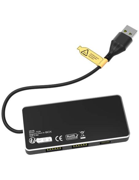 Hub USB 8 en 1 con doble entrada y 6 puertos N09561XP2