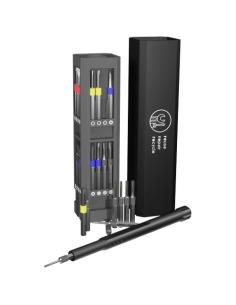 Set de destornilladores y accesorios de reparación de 30 piezas en caja de aluminio N09071XP2