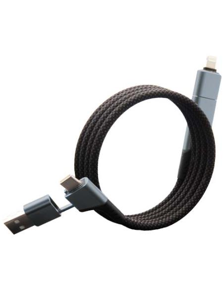 Cable de carga magnética ultrarrápida de 100 W 4 en 1 de rPET N28961XP2