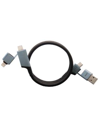 Cable de carga magnética ultrarrápida de 100 W 4 en 1 de rPET N28961XP2