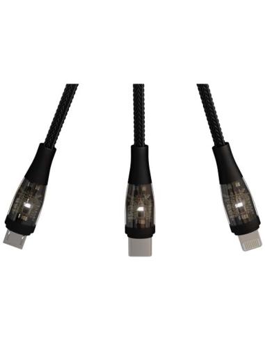 Cable de carga rápida 5 en 1 de 100 W/5 A con pantalla digital N09261XP2