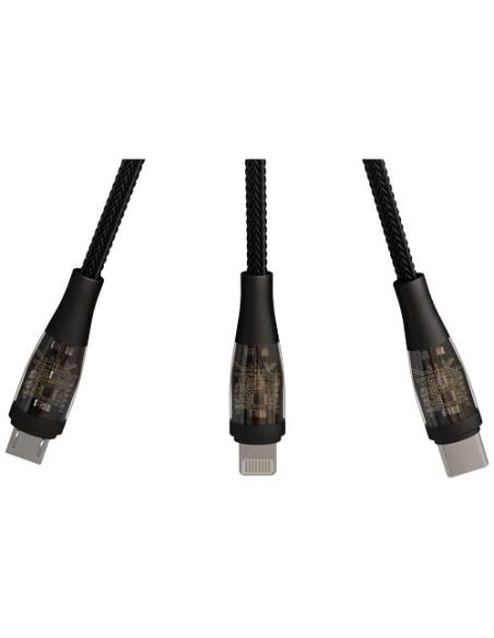 Cable de carga rápida 5 en 1 de 100 W/5 A con pantalla digital N09261XP2