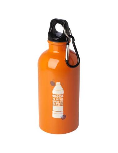 Bidón de 400 ml de acero inoxidable con certificado RCS con mosquetón N13068001