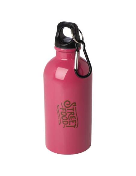 Bidón de 400 ml de acero inoxidable con certificado RCS con mosquetón N14068001