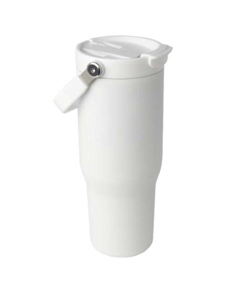 Vaso con aislamiento al vacío de cobre de acero inoxidable reciclado certificado RCS de 900 ml y con tapa de doble función N1046