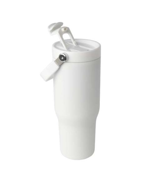 Vaso con aislamiento al vacío de cobre de acero inoxidable reciclado certificado RCS de 900 ml y con tapa de doble función N1046