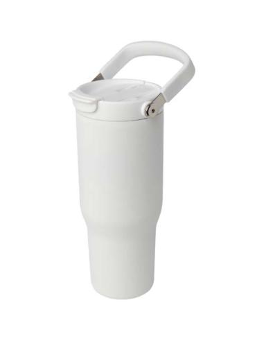 Vaso con aislamiento al vacío de cobre de acero inoxidable reciclado certificado RCS de 900 ml y con tapa de doble función N1046
