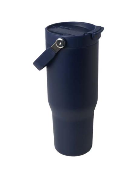 Vaso con aislamiento al vacío de cobre de acero inoxidable reciclado certificado RCS de 900 ml y con tapa de doble función N5546