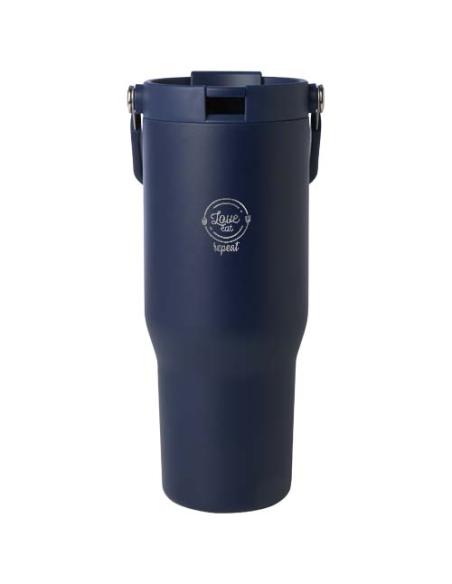Vaso con aislamiento al vacío de cobre de acero inoxidable reciclado certificado RCS de 900 ml y con tapa de doble función N5546