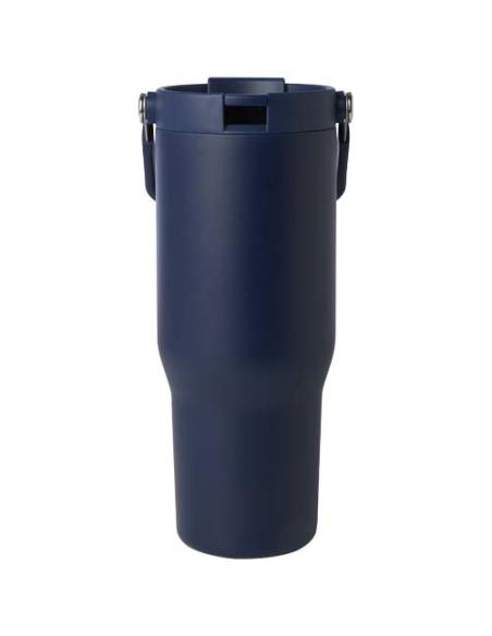 Vaso con aislamiento al vacío de cobre de acero inoxidable reciclado certificado RCS de 900 ml y con tapa de doble función N5546