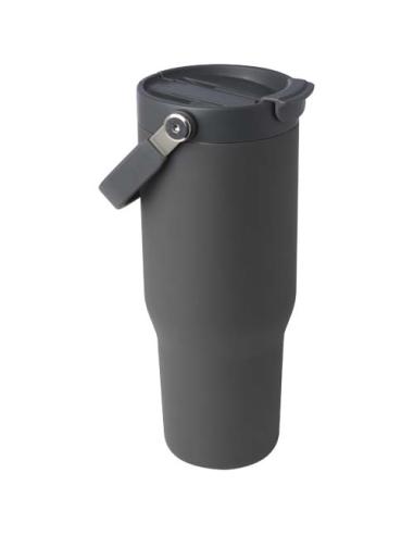 Vaso con aislamiento al vacío de cobre de acero inoxidable reciclado certificado RCS de 900 ml y con tapa de doble función N2846