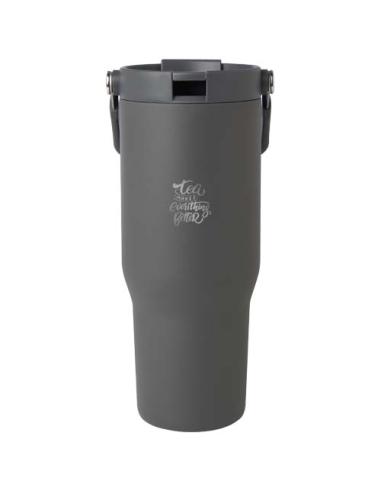 Vaso con aislamiento al vacío de cobre de acero inoxidable reciclado certificado RCS de 900 ml y con tapa de doble función N2846