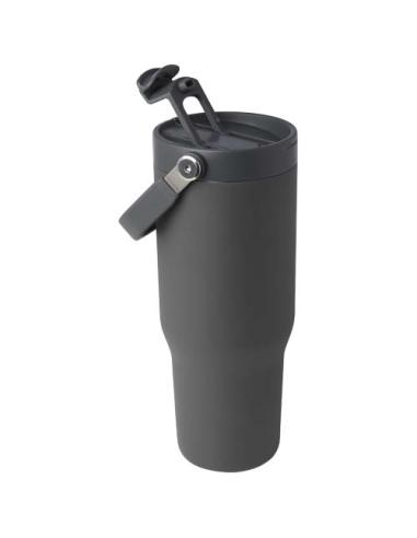 Vaso con aislamiento al vacío de cobre de acero inoxidable reciclado certificado RCS de 900 ml y con tapa de doble función N2846