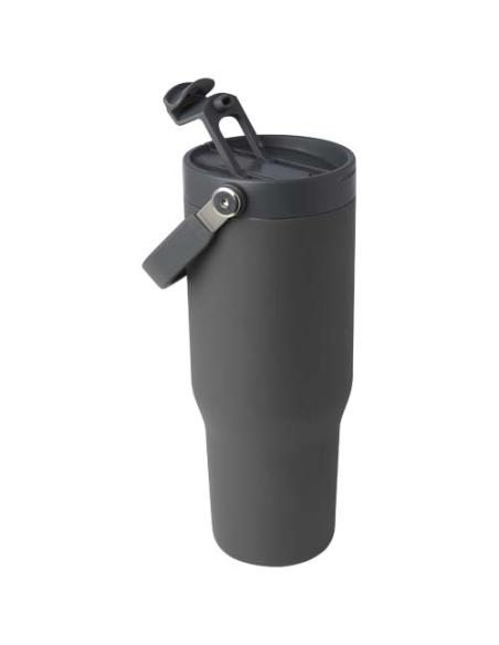 Vaso con aislamiento al vacío de cobre de acero inoxidable reciclado certificado RCS de 900 ml y con tapa de doble función N2846