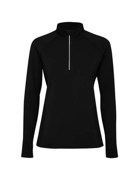 Sudadera de manga larga con media cremallera para mujer N1O33301R