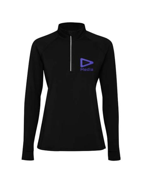 Sudadera de manga larga con media cremallera para mujer N1O33301R