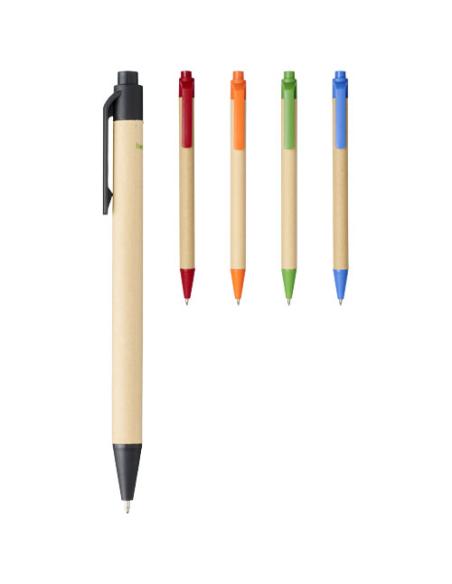 Bolígrafo de cartón reciclado y plástico de maíz (tinta negra) N20483701