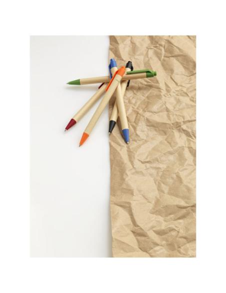 Bolígrafo de cartón reciclado y plástico de maíz (tinta negra) N20483701