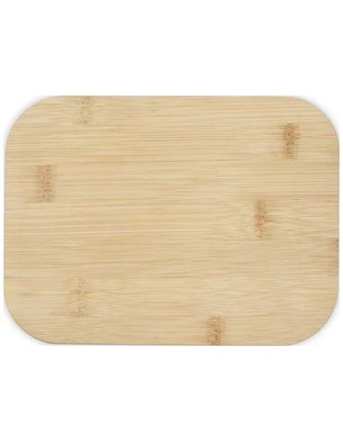 Fiambrera de vidrio con tapa de bambú N55672311