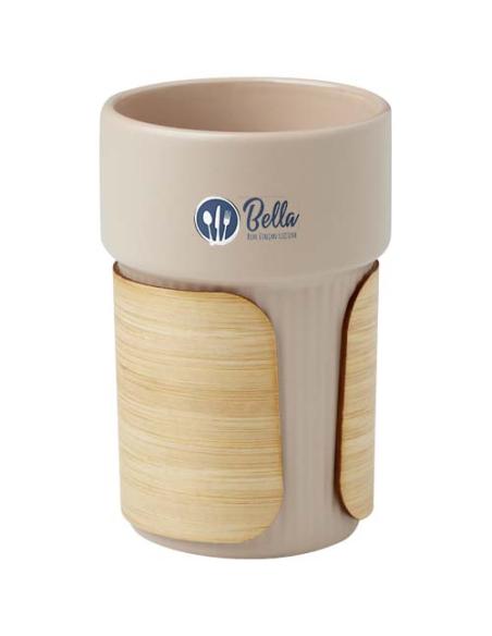 Vaso de 340 ml con funda de bambú N70908001