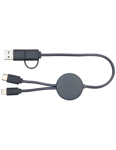 Cable 5 en 1 de plástico reciclado de 30 cm para sincronización de datos y carga rápida de 27 W N55724421