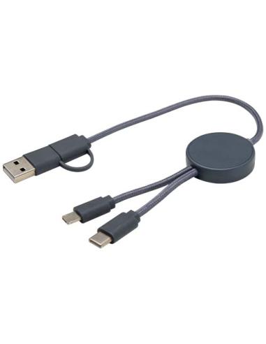 Cable 5 en 1 de plástico reciclado de 30 cm para sincronización de datos y carga rápida de 27 W N55724421