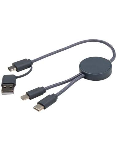 Cable 5 en 1 de plástico reciclado de 30 cm para sincronización de datos y carga rápida de 27 W N55724421