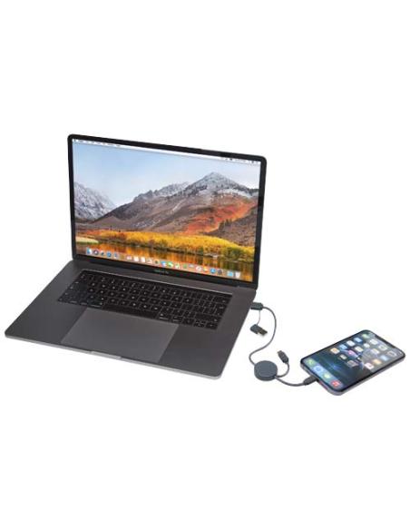 Cable 5 en 1 de plástico reciclado de 30 cm para sincronización de datos y carga rápida de 27 W N55724421