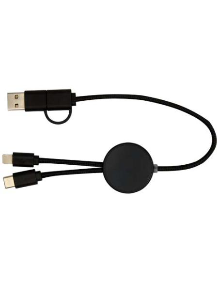 Cable 5 en 1 de plástico reciclado de 30 cm para sincronización de datos y carga rápida de 27 W N09724421