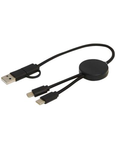 Cable 5 en 1 de plástico reciclado de 30 cm para sincronización de datos y carga rápida de 27 W N09724421