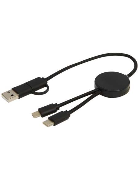 Cable 5 en 1 de plástico reciclado de 30 cm para sincronización de datos y carga rápida de 27 W N09724421