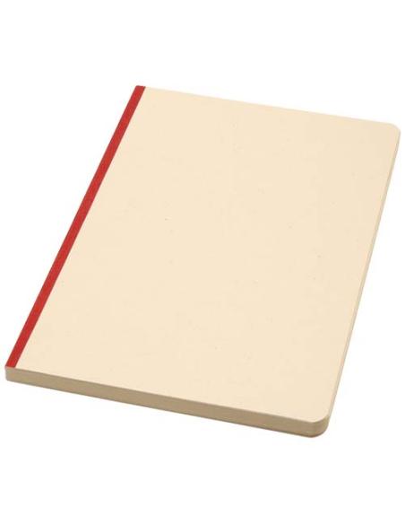 Libreta A5 de tapa blanda de RPET y caña de azúcar N12521601