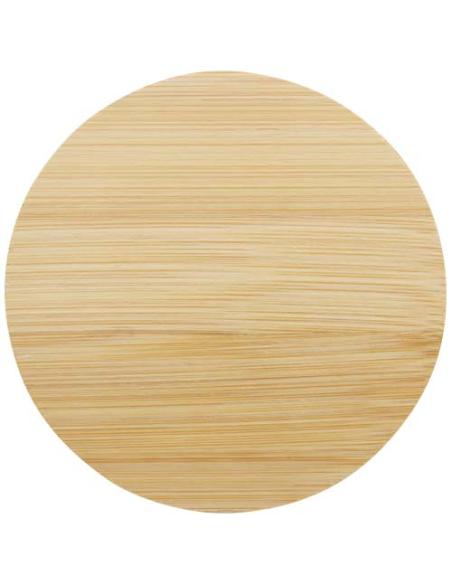 Taza de vidrio de 250 ml con tapa de bambú N10914311