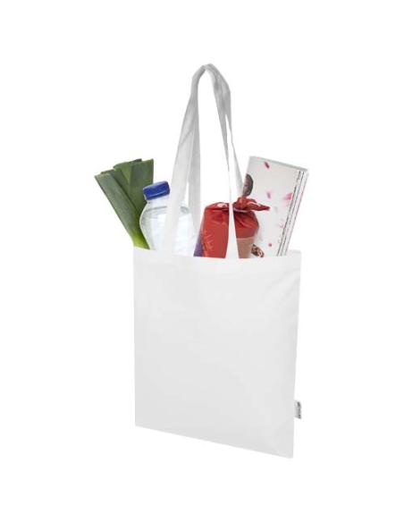 Bolsa Tote de 7 L de algodón reciclado de 140 g/m² con certificado GRS N10067021