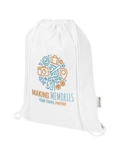 Bolsa de 5 L con cordón de algodón reciclado de 140 g/m² con certificado GRS N10167021 2