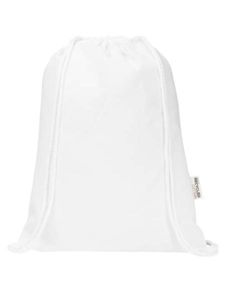 Bolsa de 5 L con cordón de algodón reciclado de 140 g/m² con certificado GRS N10167021