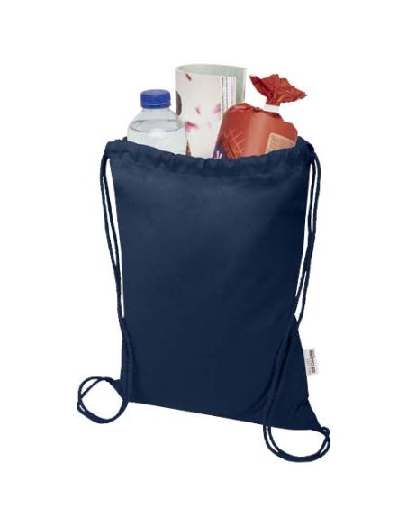 Bolsa de 5 L con cordón de algodón reciclado de 140 g/m² con certificado GRS N55167021