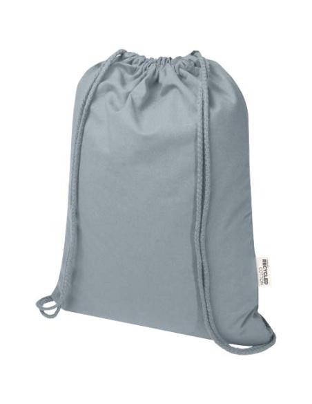 Bolsa de 5 L con cordón de algodón reciclado de 140 g/m² con certificado GRS N28167021