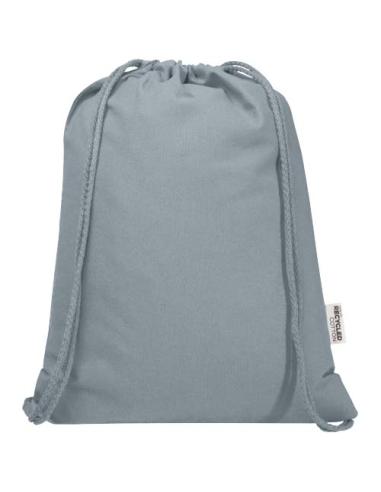 Bolsa de 5 L con cordón de algodón reciclado de 140 g/m² con certificado GRS N28167021