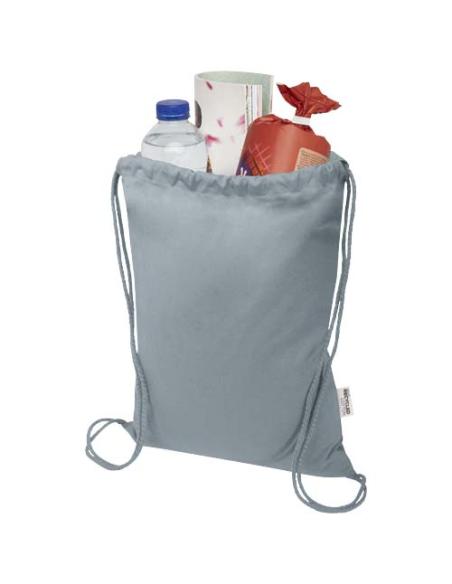 Bolsa de 5 L con cordón de algodón reciclado de 140 g/m² con certificado GRS N28167021