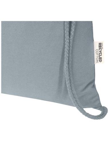 Bolsa de 5 L con cordón de algodón reciclado de 140 g/m² con certificado GRS N28167021