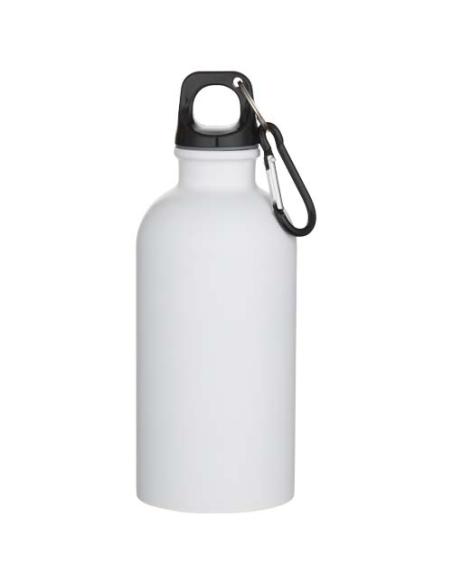 Botella de 400 ml de acero inoxidable mate con certificado RCS de una sola pared con mosquetón N10178001