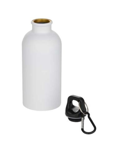 Botella de 400 ml de acero inoxidable mate con certificado RCS de una sola pared con mosquetón N10178001