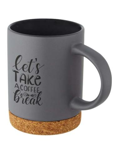 Taza de cerámica de 425 ml con base de corcho N28109001