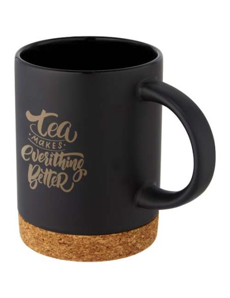 Taza de cerámica de 425 ml con base de corcho N09109001