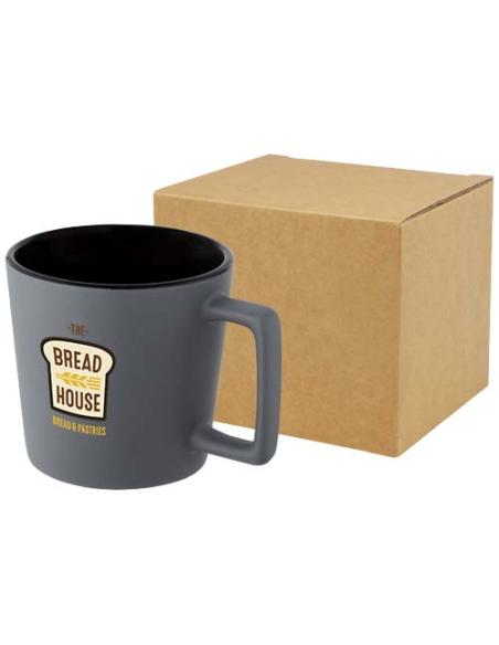 Taza de cerámica de 370 ml con acabado mate N09009001