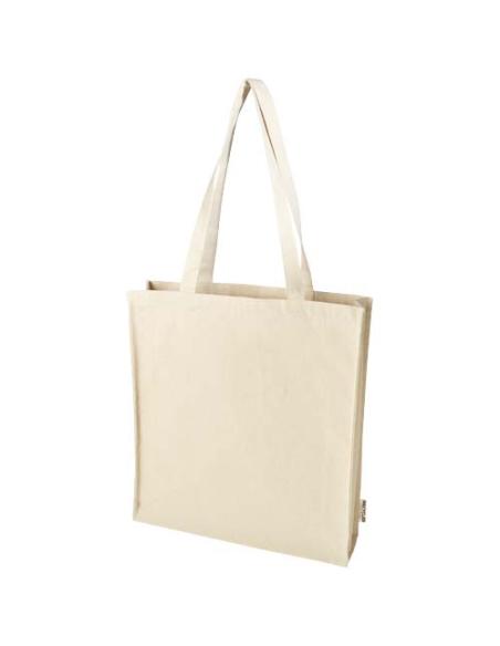 Bolsa Tote algodón reciclado 100% GRS con refuerzos de 270 g/m² 14L N60737021