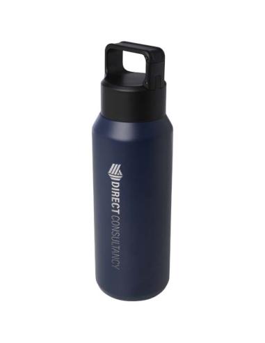 Botella de 600 ml con aislamiento al vacío de cobre en acero inoxidable reciclado con certificado RCS N55148001